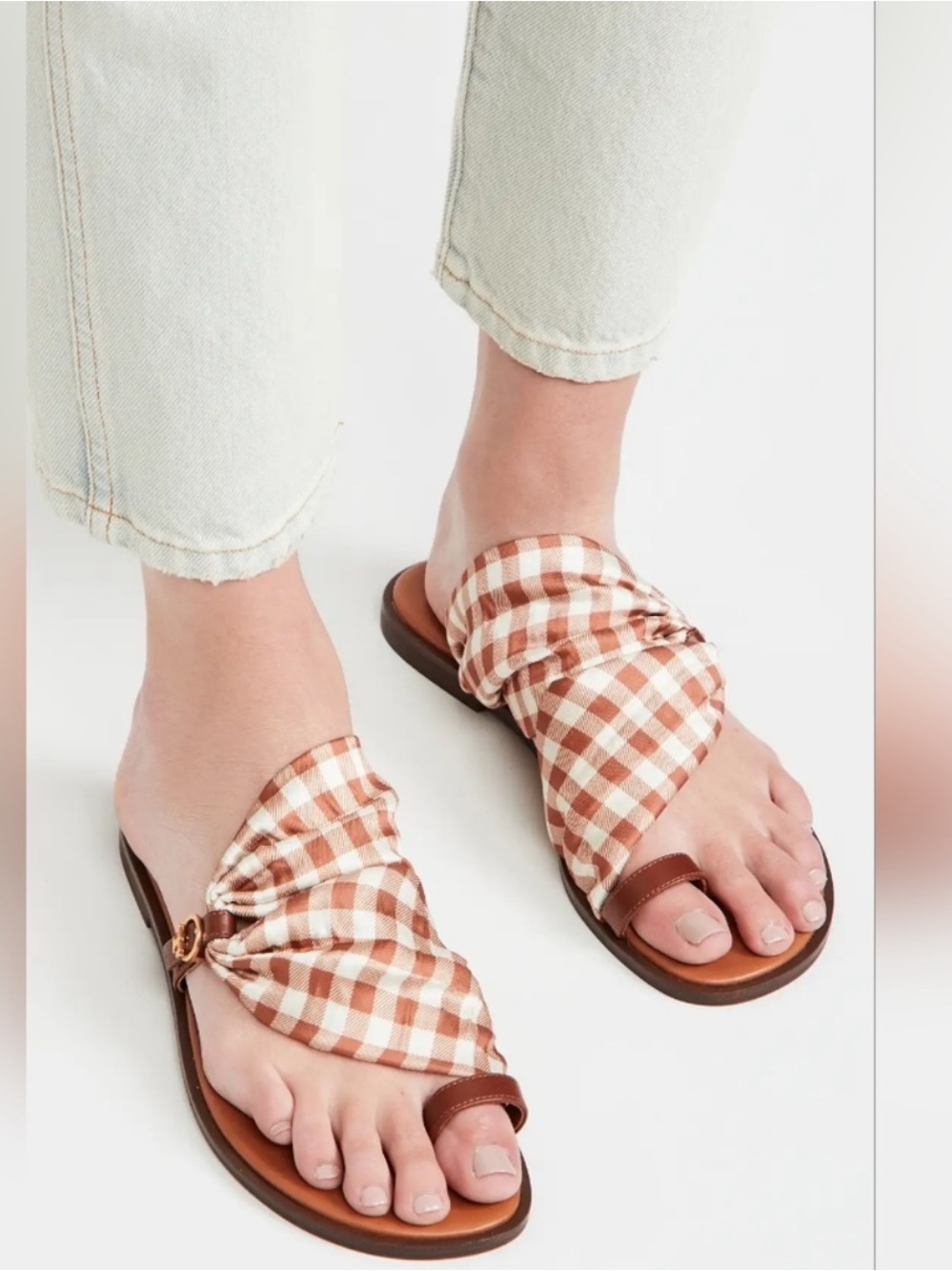New in Box Tory Burch Selby Scarf Sandal Sz 8